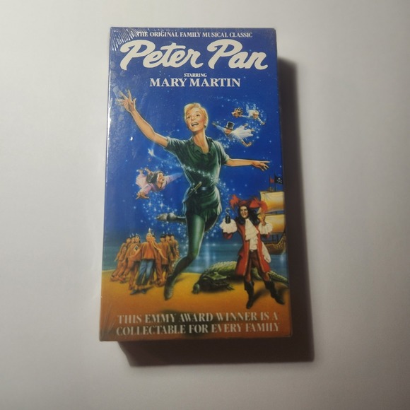 Other - Peter Pan Starring Mary Martin VHS 1990 Original Family Musical Classic 1954 NEW